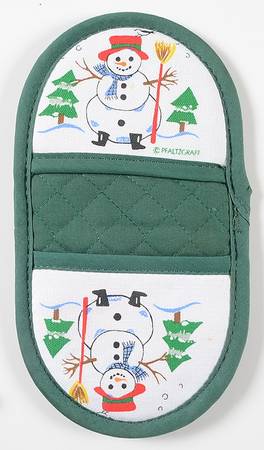 Snow Village Cloth Double Oven Glove
