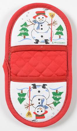 Snow Village Cloth Double Oven Glove