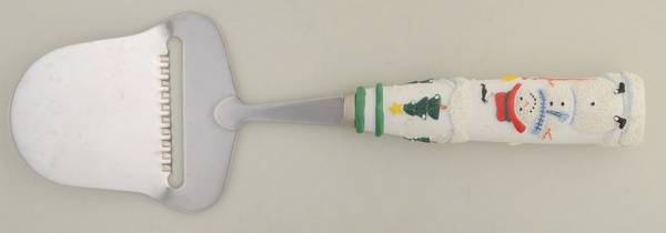 Snow Village Cheese Plane with Stainless Plane