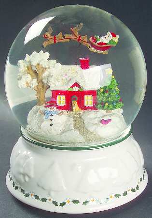 Snow Village Snow Globe