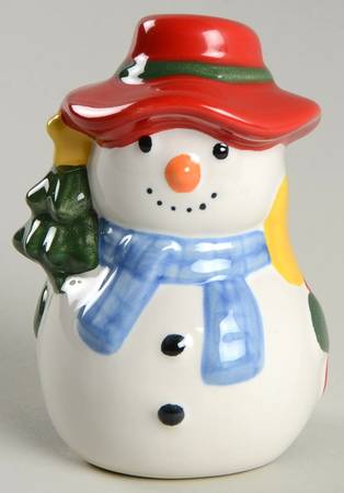 Snow Village Pie Bird