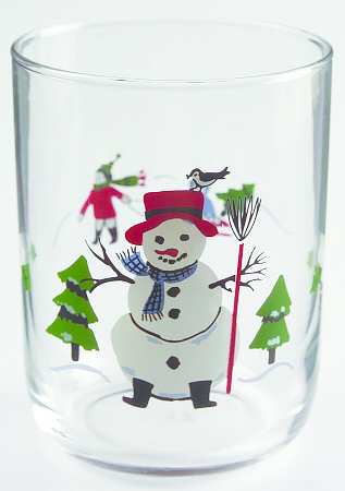 Snow Village 14 Oz Glassware Double Old Fashioned