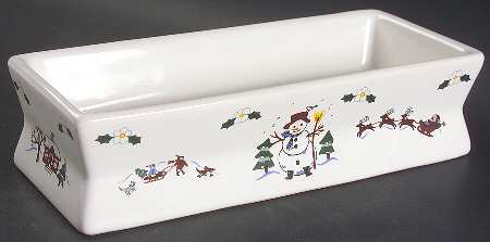 Snow Village Brick Candleholder, No Candle