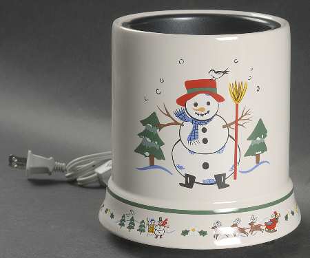 Snow Village Electric Candle Jar Warmer