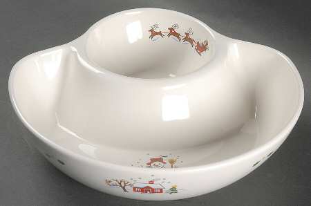 Snow Village 1 Piece Chip & Dip