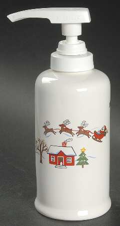 Snow Village Lotion Dispenser