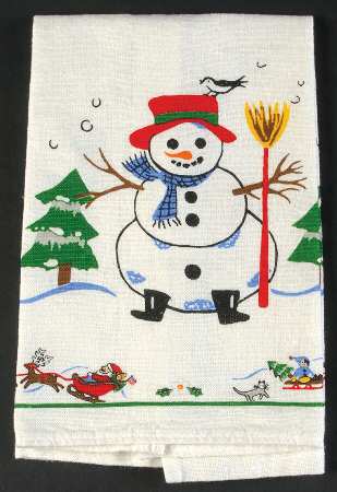 Snow Village Cloth Dish Towel