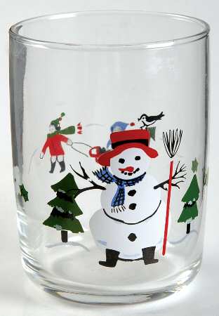 Snow Village 8 Oz Glassware Juice