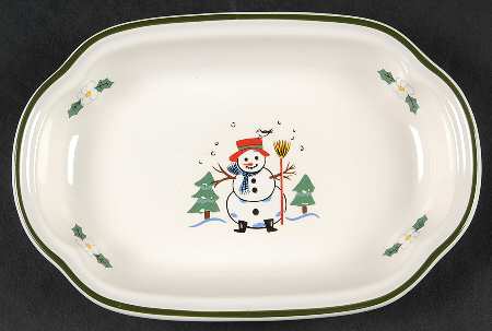 Snow Village Hors d'Oeuvre Tray