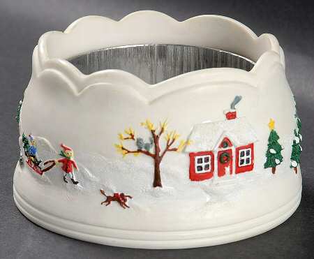 Snow Village 2" Pillar Candleholder