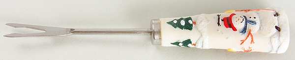 Snow Village Cocktail Fork
