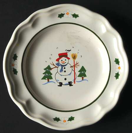 Snow Village Bread & Butter/Dessert Plate