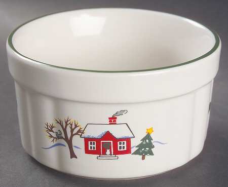 Snow Village Dip Bowl (for Dip and Spreader)