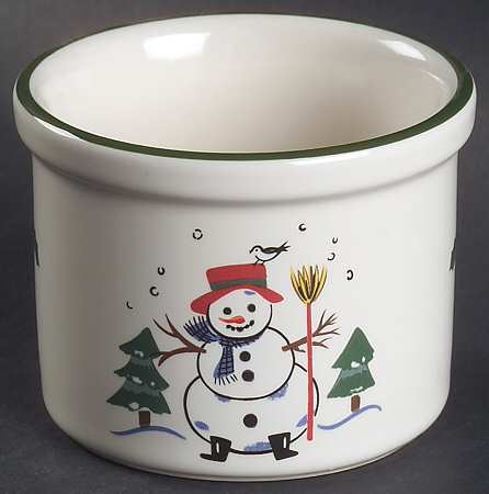 Snow Village Bowl for Individual Dipper Set