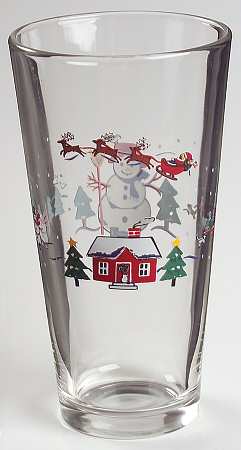 Snow Village 18 Oz Glassware Cooler