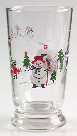 Snow Village 8 Oz Glassware Juice