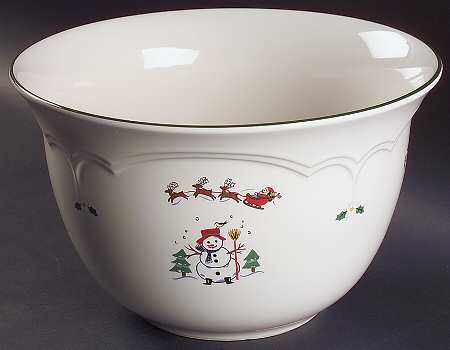 Snow Village Round Great Bowl