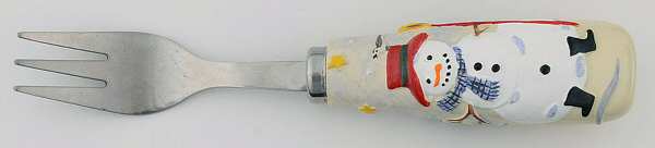 Snow Village Hors d"Oeuvre Fork