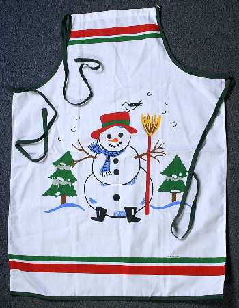 Snow Village Cloth Kitchen Apron