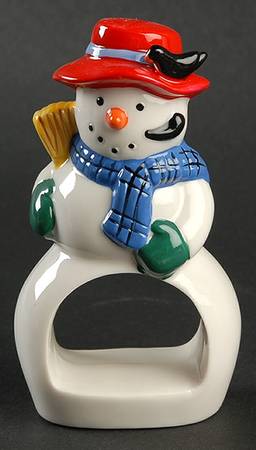 Snow Village Napkin Ring