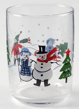 Snow Village 8 Oz Glassware Juice
