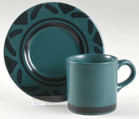 Solstice Flat Demitasse Cup & Saucer Set