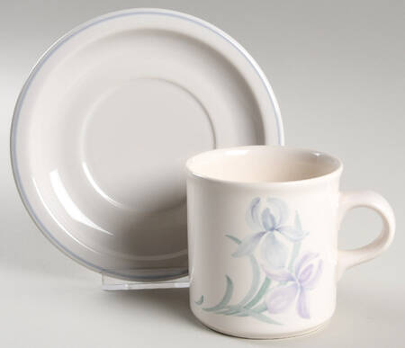 Spring Song Flat Cup & Saucer Set