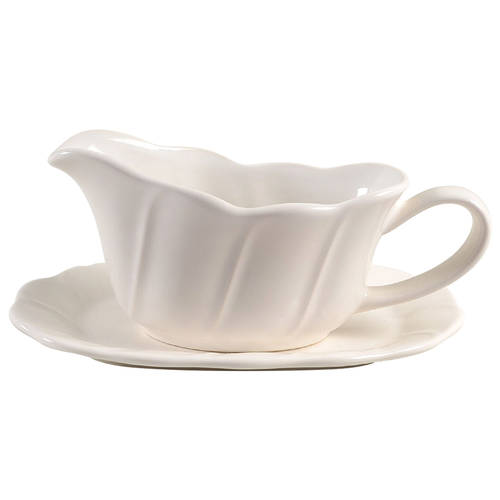 Stratus Gravy Boat & Underplate (Relish/Butter)