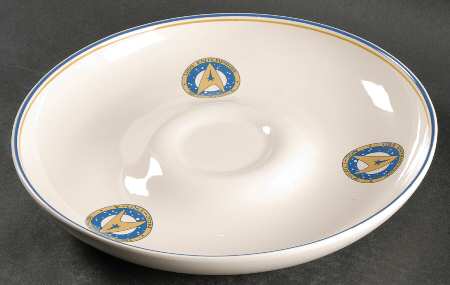 Star Trek (Stoneware) Chip Bowl/Plate for Chip & Dip Set