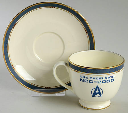 Star Trek (Bone China) Footed Cup & Saucer Set