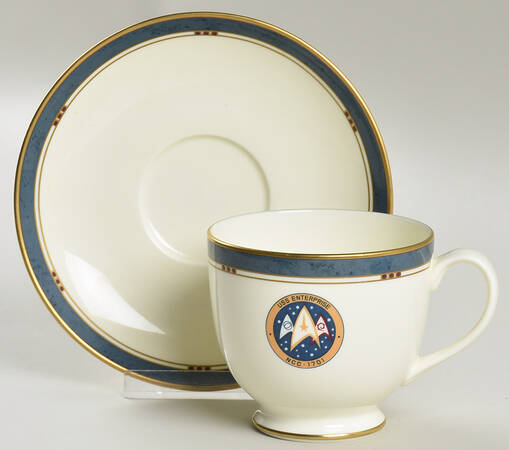Star Trek (Bone China) Footed Cup & Saucer Set