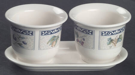 Sunbury Grove Herb Pots with Tray (2 Pots and 1 Tray)