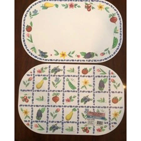 Summer Garden Reversible Vinyl Placemat