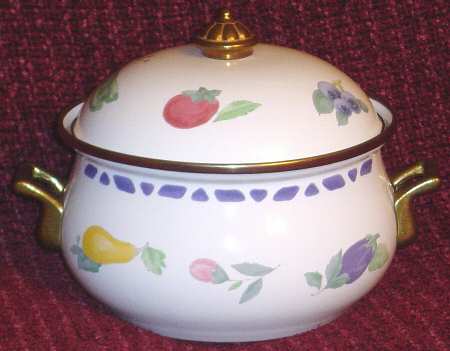 Summer Garden 2 Quart Metal Covered Casserole