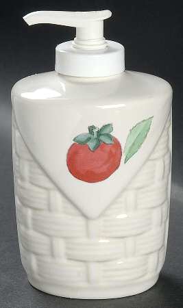 Summer Garden Basketweave Lotion Dispenser