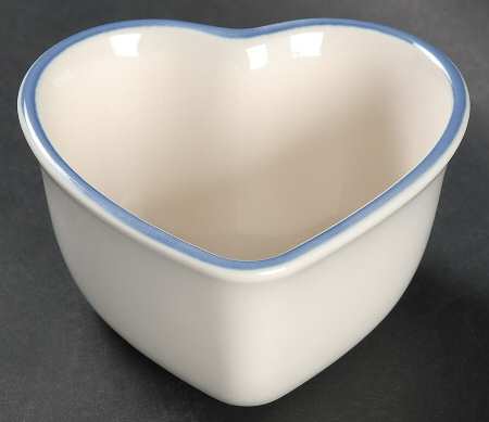 Summer Garden Heart Shaped Custard Cup