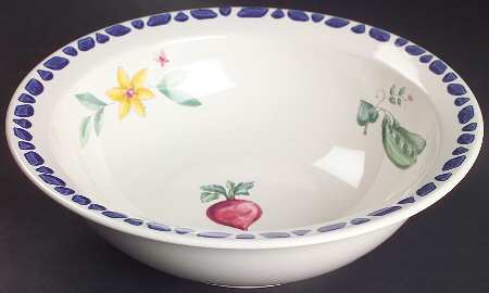 Summer Garden 9" Round Vegetable Bowl