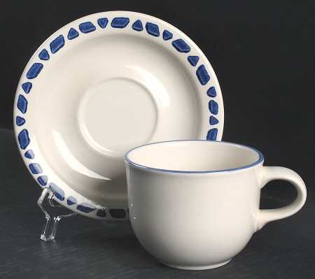 Summer Garden Flat Cup & Saucer Set