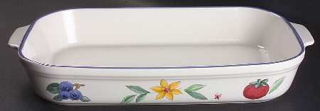 Summer Garden 13"  Rectangular Baker