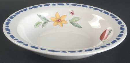 Summer Garden Rim Soup Bowl