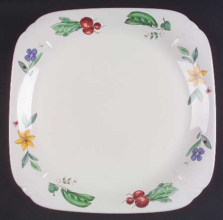 Summer Garden 12" Square Serving Platter
