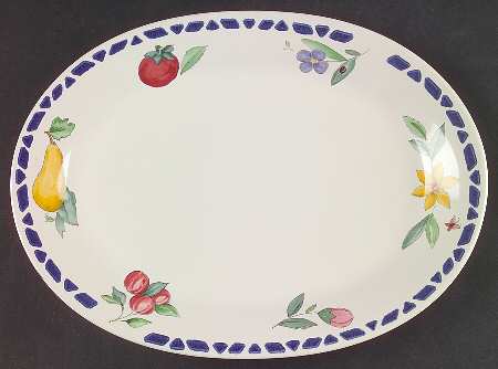 Summer Garden 12" Oval Serving Platter