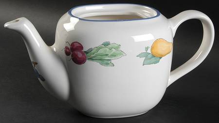 Summer Garden Oval Teapot No Lid