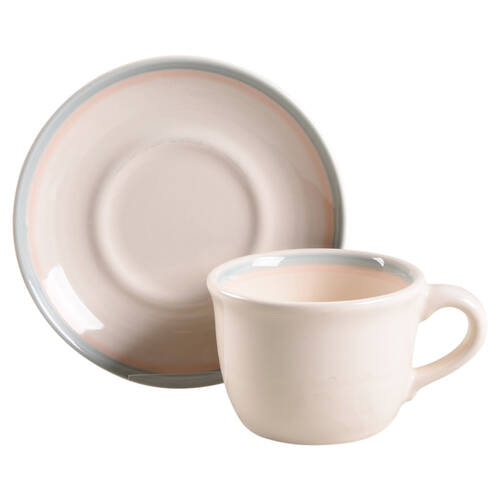 Sunrise Flat Cup & Saucer Set