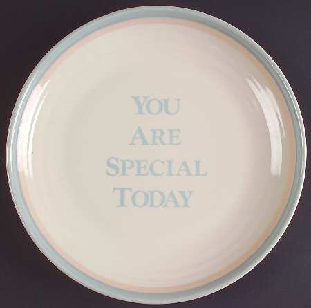Sunrise "You Are Special" Dinner Plate