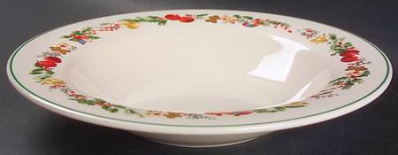Sugar Plum Large Rim Soup Bowl
