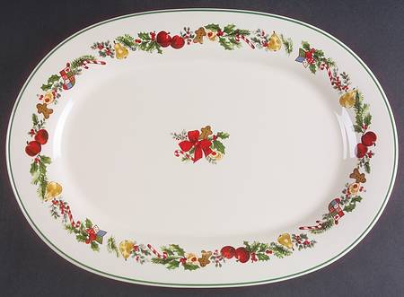 Sugar Plum 14" Oval Serving Platter