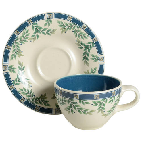 Sylvan Court Flat Cup & Saucer Set