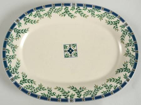 Sylvan Court 14" Oval Serving Platter
