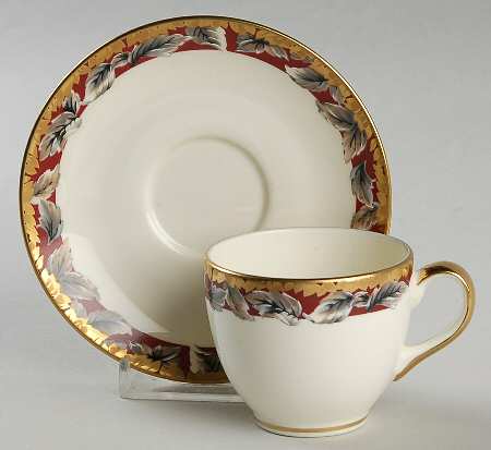 Tapestry Flat Demitasse Cup & Saucer Set
